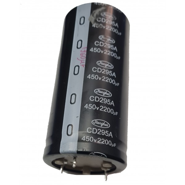 Condensator Electrolitic Second hand 2200uF 450VDC Ø50x100mm; ±20%  valoare reala 1960 uF