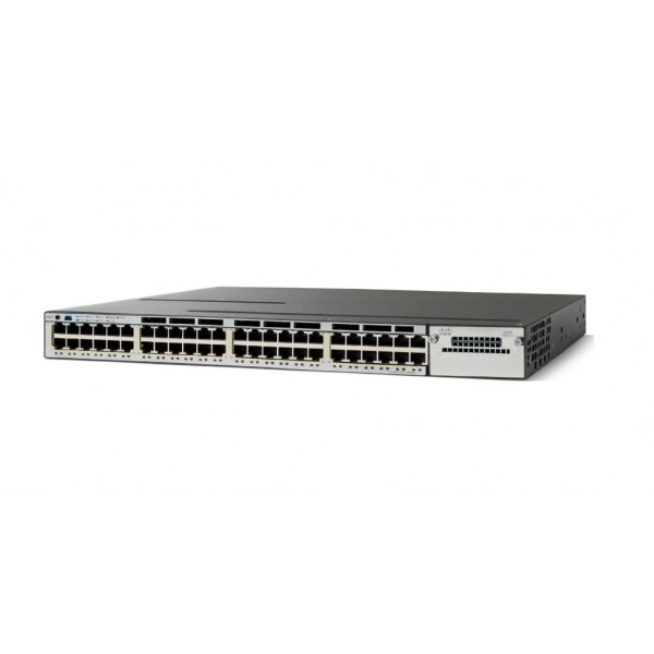 Switch Cisco Catalyst WS-C3750X-48P-L PoE 48 porturi Gigabit 2 X PSU 715W