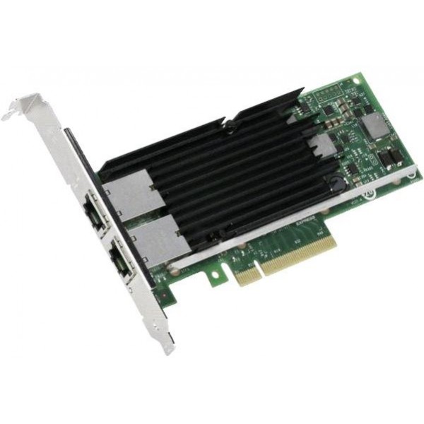 Placa de retea server Dual Port Intel X540-T2 10Gb X540T2BLK  X540T2G1P5  Full Height RJ45
