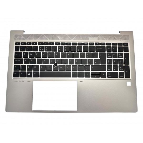 Palmrest fara touchpad cu tastatura original nou HP ProBook 850 G7 G8 layout UK Backlight Silver M07492-031