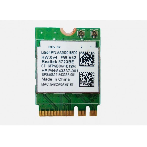 Modul Wifi Bluetooth laptop second hand HP Pavilion 15-AU 15-AW 15-AL HP 11-r 14-al 14-av 15-ay 15-ba 15-bs 15-bw 843337-001