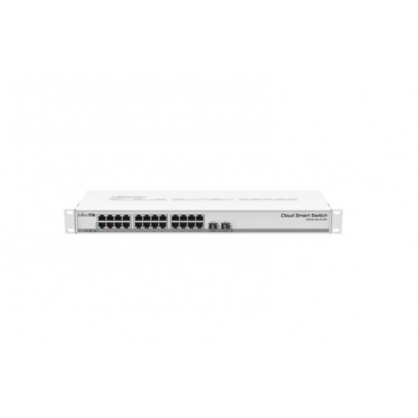 Switch nou MikroTik CSS326-24G-2S+RM 24porturi Gigabit si 2 porturi SFP+