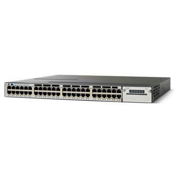 Switch Cisco Catalyst WS-C3750X-48P-S Layer 3 48 x 10/100/1000 Ethernet PoE 2 X 715W cu C3KX-NM-1G