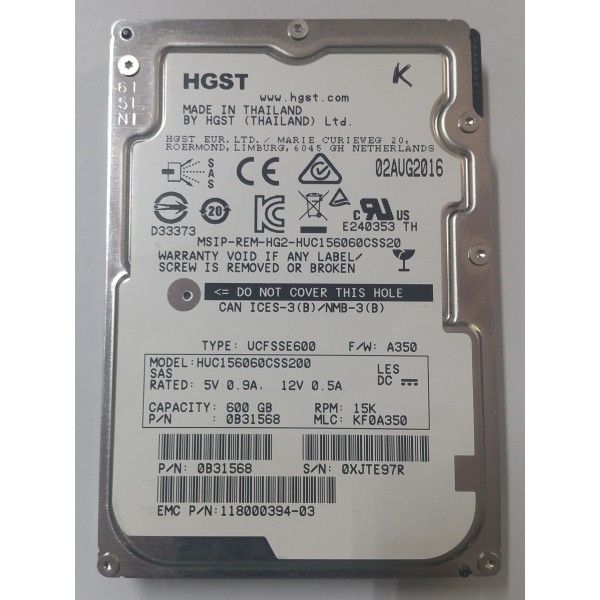 Hard disk server 600GB 10K 2.5" 12GBs ST600MP0018 SAS