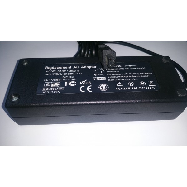 Alimentator laptop nou compatibil Toshiba SADP-120KB 15V 8A Mufa 4 pini