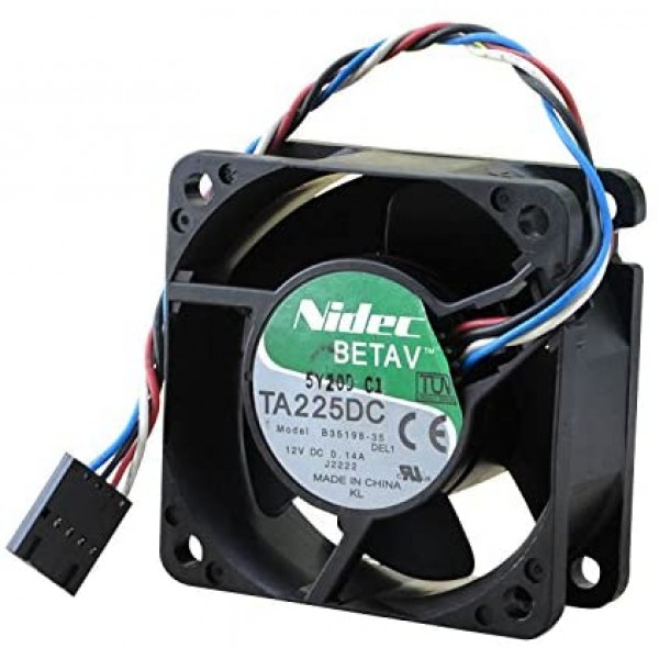 Ventilator Nidec TA225DC B35198-35 6025 12V 0.14A 60 x 60 x 25mm 4 fire