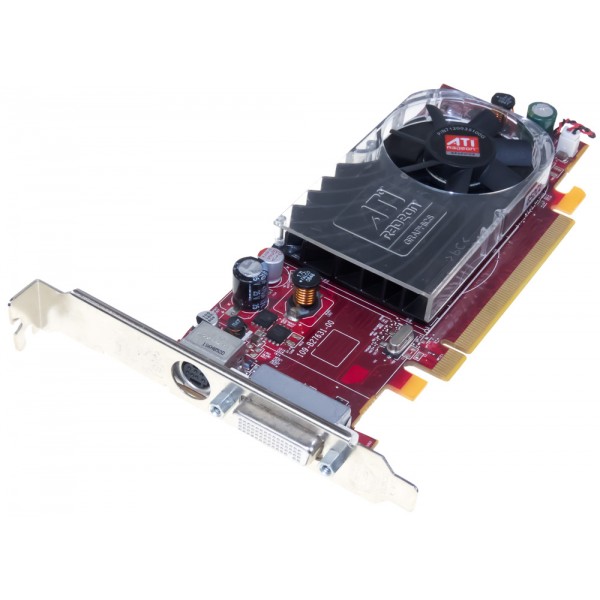 Placa video second hand Dell ATI Radeon HD 2400XT 256MB PCIEX Iesire DMS-59 fara adaptor FM351