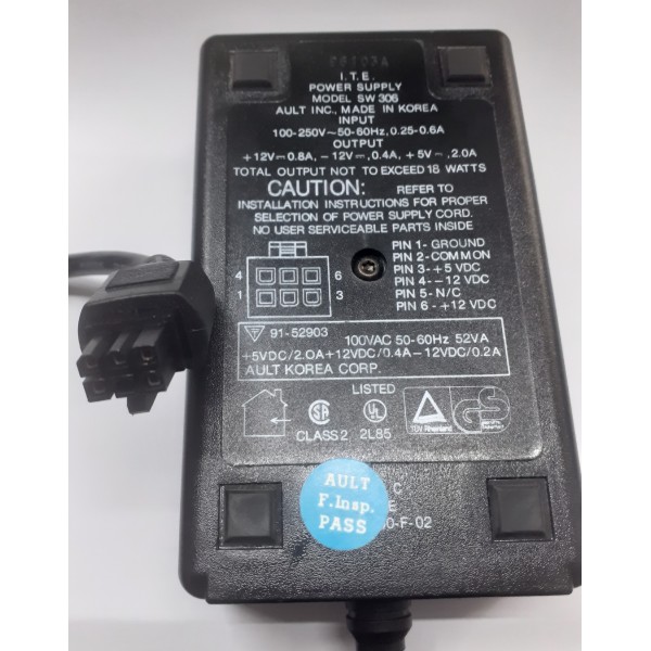 Alimentator I.T.E SW306 12V 0.8A 12V 0.4A 5V 2A mufa 6 pini