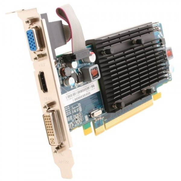 Placa video PC second hand HD5450 512MB 64bit DDR3 PCI-E HDMI DVI VGA Silent