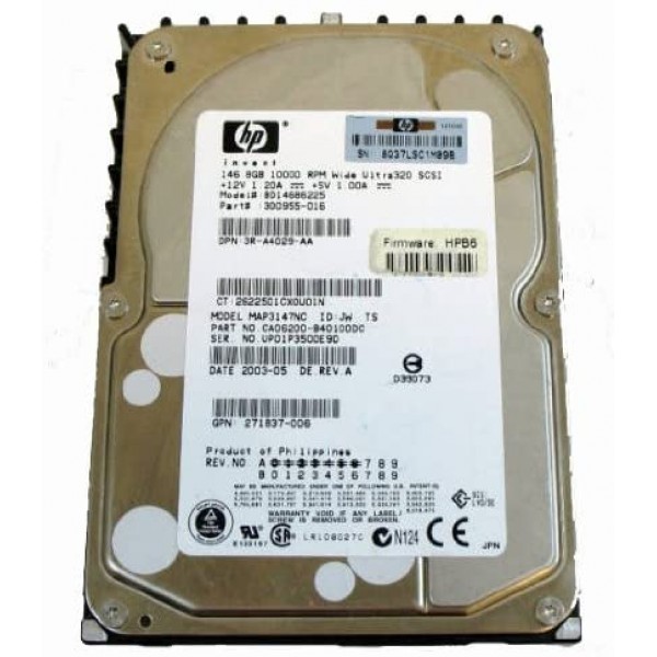 Hard disk server SCSI 146.8GB 10K Ultra 320 3.5''