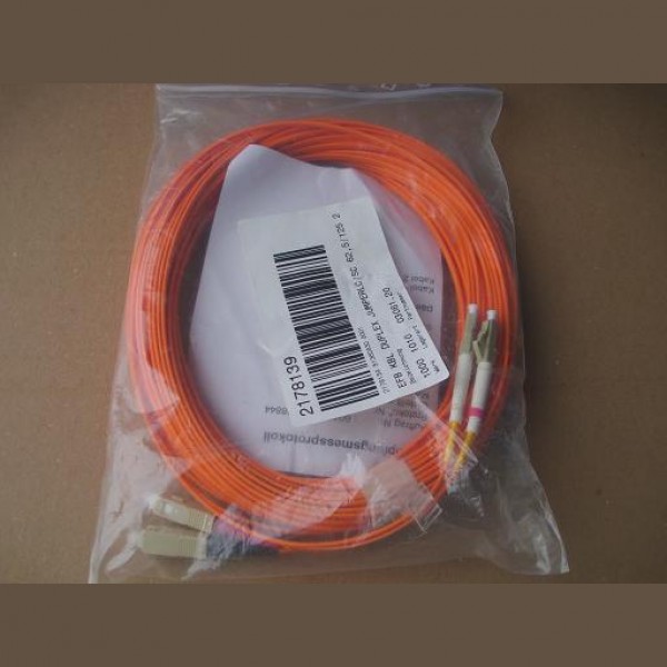 Duplex Jumper LC/SC 62,5/125µ 20m  OM1 LSZH  orange Part Number: O3061.20